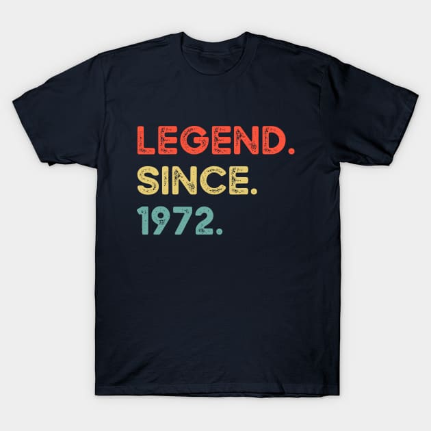 Legend Since 1972 T-Shirt by silentboy